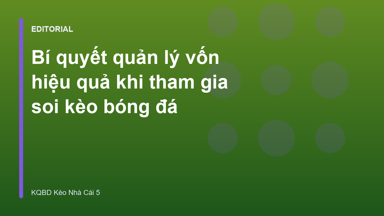 Biểu đồ quản lý vốn hiệu quả trong soi kèo bóng đá