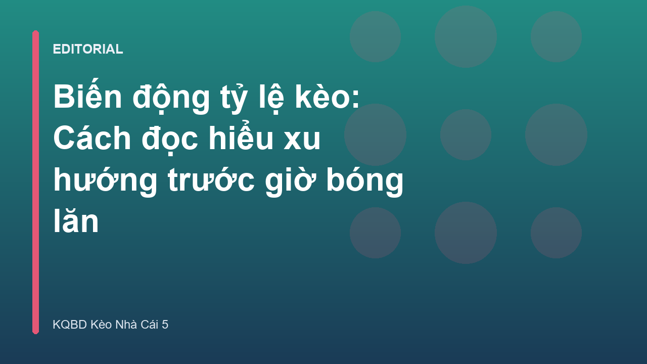 Biểu đồ minh họa biến động tỷ lệ kèo bóng đá